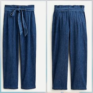 NWOT J. Crew paper-bag pant in chambray jeans